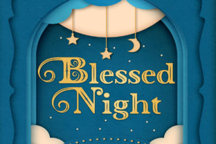 Blessed Night: A Playful Display Font for Editorial Design