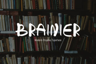 Brainier: A Bold Display Font for Creative Projects