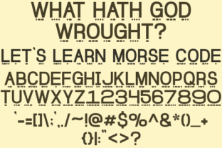 Bring Charm to Your Creations with Lets Learn Morse Code Font