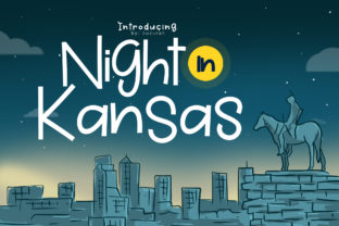 Discover Night in Kansas: A Playful Font for Editorial Design