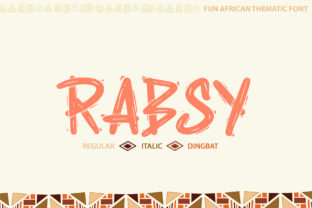 Discover Rabsy: A Unique African-Style Display Font