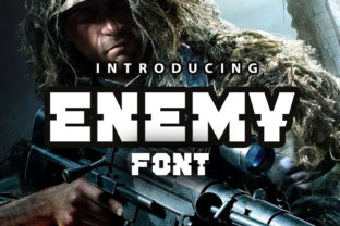 Enemy: A Bold and Industrial Font for Eye-Catching Campaigns