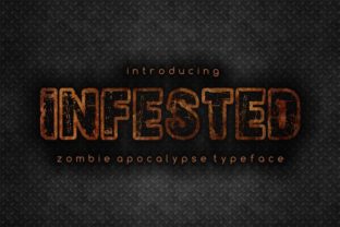 Infested: A Brutal, Scratched Font for Bold Web Design