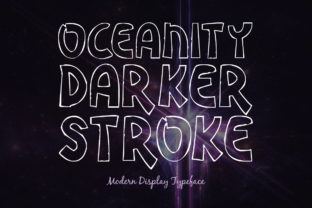 Introducing Oceanity Darker Stroke: A Bold Display Font