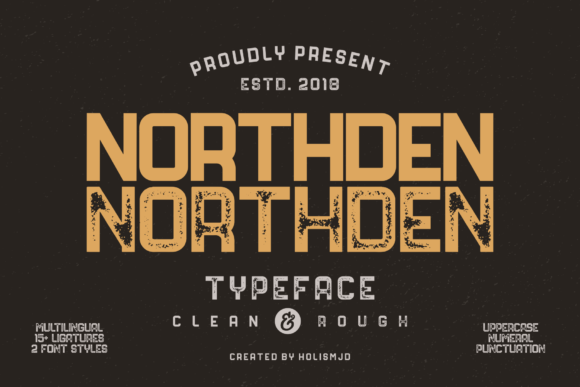 Northden: A Masculine Typeface for Modern Editorial Design