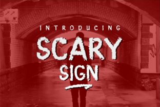 Scary Sign: A Spine-Chilling Display Font for Crafters