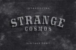 Strange Cosmos: A Bold and Futuristic Display Font