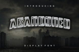 Transform Your Brand with Abandoned: A Striking Display Font